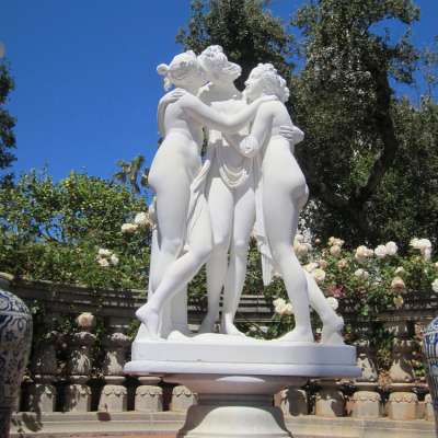 The three graces marble statue