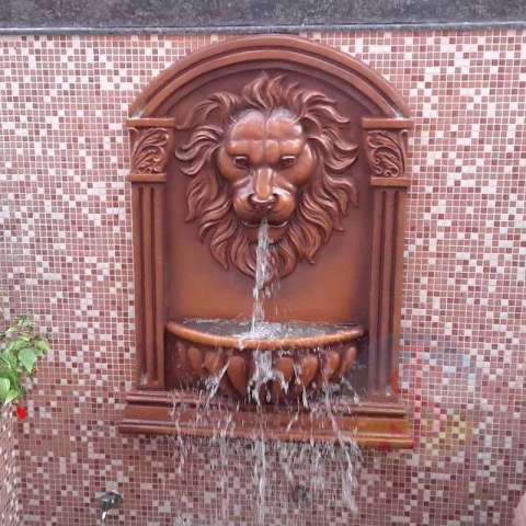 Home and Garden Decoration wall fountain-lion head